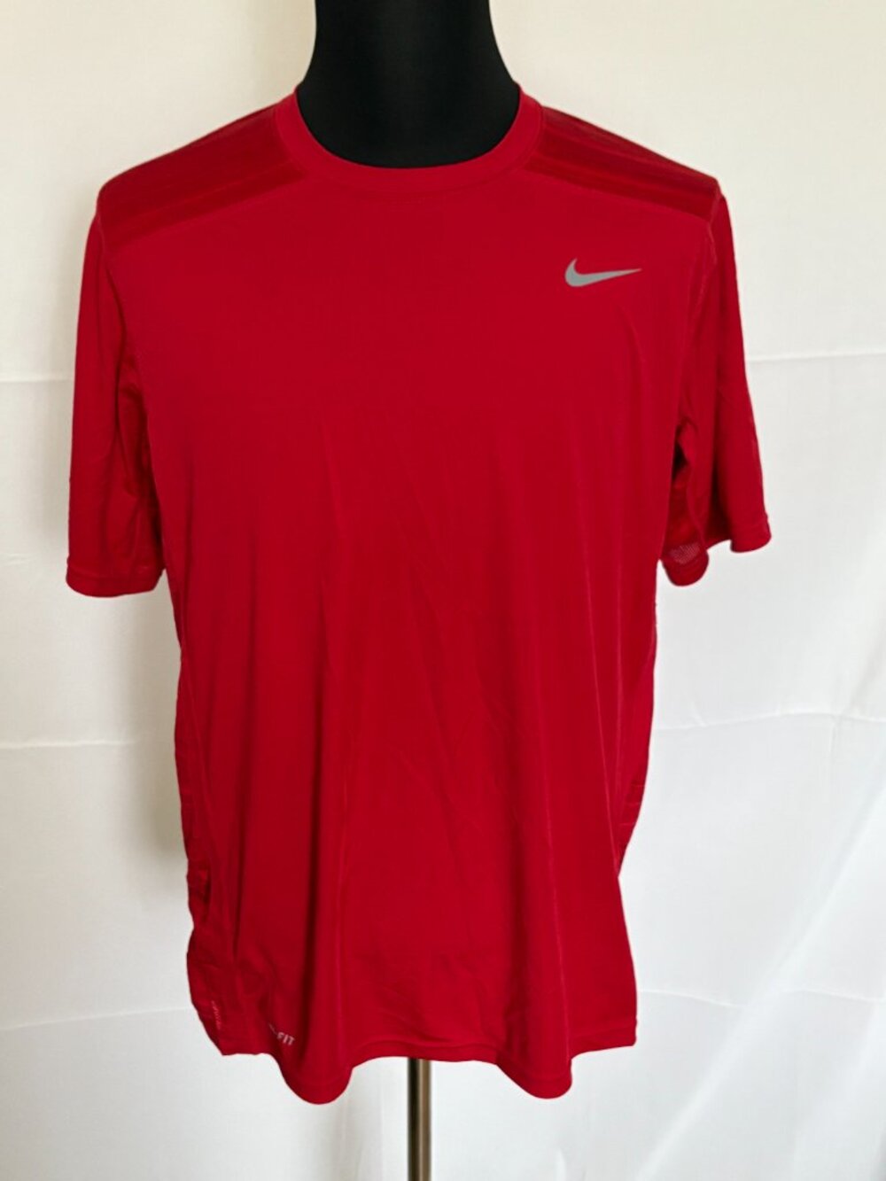 Nike Dri-Fit Shirt Red Men's Polyester Size L